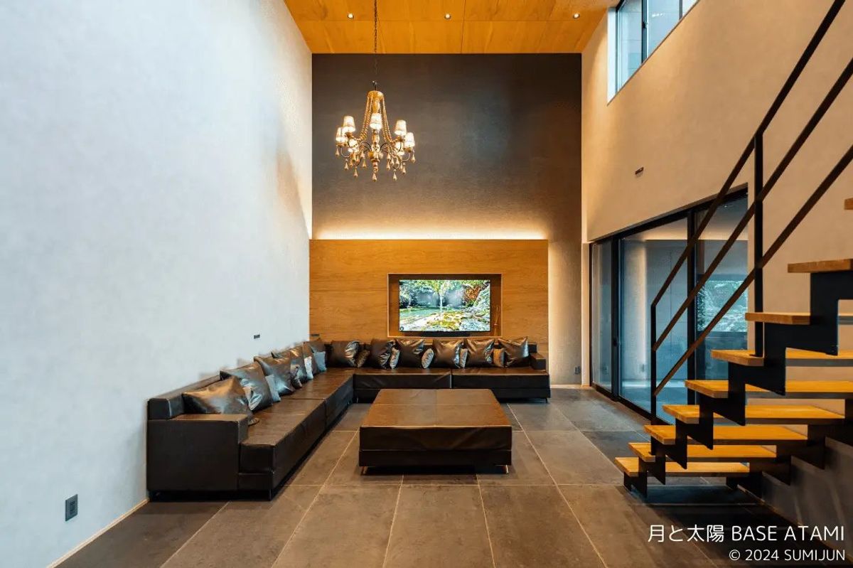 Our living room has an open and spacious feel. It's a space that easily evokes the image of gathering with a large group.