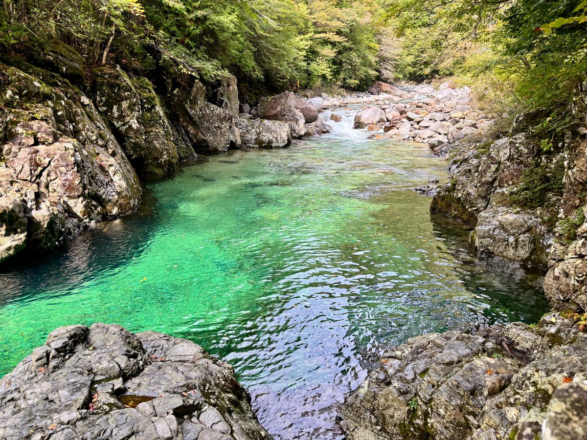 阿寺渓谷の狸ヶ淵