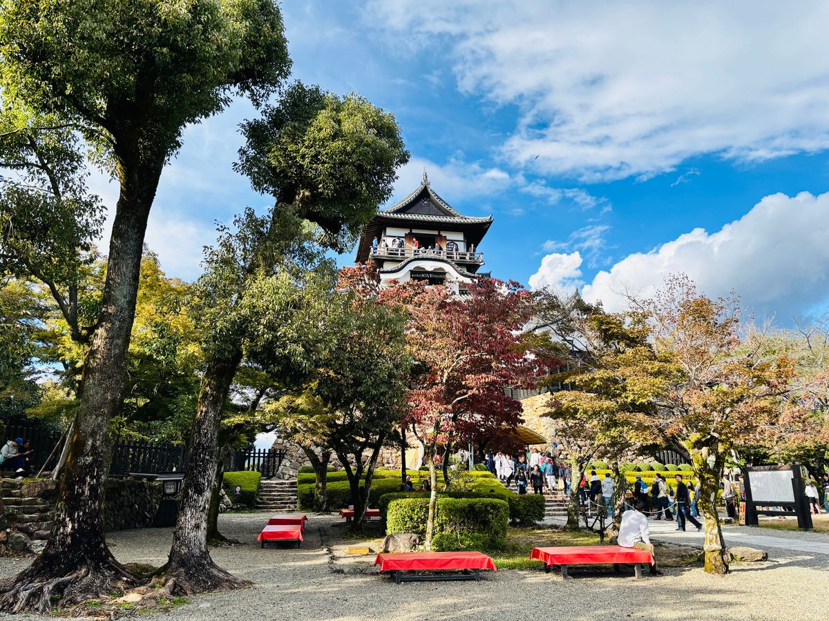 犬山城本丸広場の紅葉