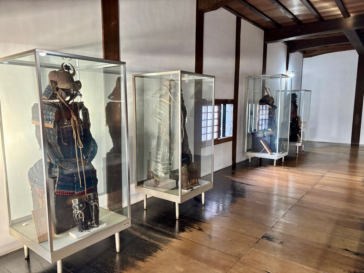 天守内に展示されている甲冑
